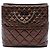 Borsa Chanel Reissue 2.55 in pelle di vitello invecchiata metallizzata matelassé marrone Bronzo