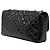 Chanel Black Jumbo Patent Embossed Lucky Symbols Flap Nero - vista 2