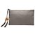 Bamboo Clutch Gucci in pelle di vitello grigia con bambù Marrone Grigio antracite