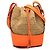 Borsa a secchiello Balloon LOEWE Small in rafia e vitello Beige