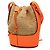 Borsa a secchiello Balloon LOEWE Small in rafia e vitello Beige - vista 2