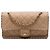 Chanel Brown Medium Quilted Iridescent Calfskin Happy Stitch Flap Braun Fleisch