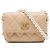 Portacarte con catena Chanel Beige Quilted Lambskin About Pearls
