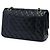 Chanel Black Medium Classic Lambskin Double Flap Schwarz - Ansicht 2