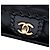 Chanel Black Medium Quilted Iridescent Calfskin Happy Stitch Flap Negro - vista 5