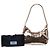 Sac Satchel Prada Re Edition 2005 en Re-Nylon avec sequins dorés - vue 6