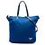 Bolso Tote Convertible Prada en Tessuto Azul con Cierre de Cremallera