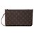 Pouch Louis Vuitton Brown Monogram Neverfull MM Marrone