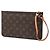 Pouch Louis Vuitton Brown Monogram Neverfull MM Marrone - vista 2
