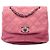 Chanel Mini Trianon Messenger Flap aus gestepptem Nubukleder in Rosa Pink