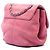 Chanel Mini Trianon Messenger Flap aus gestepptem Nubukleder in Rosa Pink - Ansicht 2