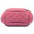 Chanel Mini Trianon Messenger Flap aus gestepptem Nubukleder in Rosa Pink - Ansicht 3