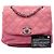 Chanel Mini Trianon Messenger Flap aus gestepptem Nubukleder in Rosa Pink - Ansicht 7
