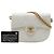 Chanel White CC Quilted Calfskin Round Moon Messenger Flap Bianco - vista 7