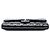 Clutch de aba Chanel Black CC acolchoada em verniz estriado com corrente Preto - vista 3
