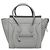Céline Celine Bolso Luggage Micro de Piel de Becerro Gris Castaño