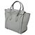 Céline Celine Bolso Luggage Micro de Piel de Becerro Gris Castaño - vista 2