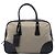 Bolso Bauletto Prada de lona Canapa beige con ribetes de Cinghiale