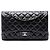 Chanel Black Jumbo Classic Lambskin Double Flap Nero