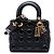 Dior Black Small Crinkled Patent Cannage My ABCDior Lady Dior Schwarz