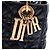 Dior Black Small Crinkled Patent Cannage My ABCDior Lady Dior Schwarz - Ansicht 5