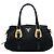 Borsa Satchel Prada in Tessuto con rifiniture in vitello morbido nero