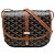 Goyard Black Goyardine Belvedere PM Negro
