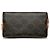 Céline Celine Beauty Case Small Triomphe in tela rivestita e pelle di vitello, Marrone - vista 3