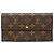 Portafoglio lungo Louis Vuitton Sarah Monogram marrone