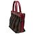 Borsa Satchel Fendi Large Pequin Canvas Marrone - vista 2