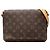 Louis Vuitton Brown Monogram Musette Tango Short Strap Castaño