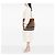 Bolsa Satchel Burberry em lona Mega Check marrom e couro - vista 6