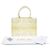 Dior White Medium Embroidered Canvas Toile de Jouy Soleil Lady D Lite Blanc Blanc cassé - vue 7