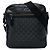 Borsa crossbody Gucci nera con stampa GG Nero