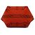 Hermès Red Toile H Plume Quadrige au Fil Steeple 31 Roja - vista 3