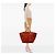 Hermès Red Toile H Plume Quadrige au Fil Steeple 31 Roja - vista 5