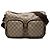 Borsa a tracolla Gucci Beige GG Supreme con doppia tasca