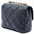 Chanel Mini Square Quilted Lambskin Bijoux Logo Chain Flap Schwarz - Ansicht 2