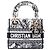 Dior White Mini Embroidered Canvas Toile De Jouy Lady D Lite Blanc Écru