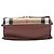 Burberry Brown Small Leather and House Check Canvas Derby Macken Crossbody Marrone - vista 3