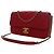 Chanel Red Medium Quilted Mixed Fibers CC Eyelet Flap Vermelho - vista 12