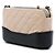Clutch Gabrielle con doppia zip e catena Chanel in vitello invecchiato bicolore beige - vista 2