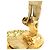 Chanel Gold CC vergoldete runde Clip-On-Ohrringe Golden - Ansicht 12