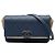 Chanel Blue CC Stitched Caviar and Suede Lady Coco Flap Azul Azul escuro