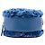 Chanel Blue Shearling 19 Round Clutch with Chain Azul - vista 3