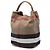 Borsa Secchiello Burberry Ashby in Tela Mega Check Brown Medium Marrone Marrone chiaro - vista 2