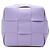 Borsa secchiello Bottega Veneta Small Nappa Maxi Intrecciato Cassette Viola Porpora Lavanda - vista 3