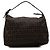 Borsa a mano Fendi in tela Zucchino marrone Marrone scuro