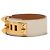 Pulseira Collier de Chien Hermès em Swift castanho e banhado a ouro Marrom Bege - vista 2
