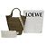 LOEWE Mini Satchel de Ráfia Verde com Fenda Verde oliva - vista 6